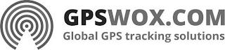 GPSWOX.COM GLOBAL GPS TRACKING SOLUTIONS trademark