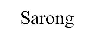 SARONG trademark