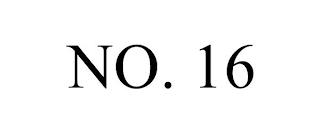 NO. 16 trademark