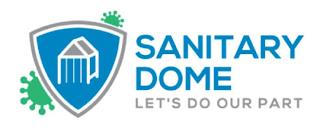 SANITARY DOME LET'S DO OUR PART trademark