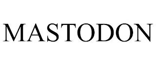 MASTODON trademark