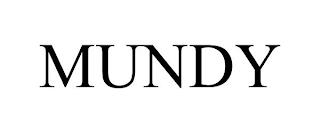 MUNDY trademark