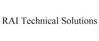 RAI TECHNICAL SOLUTIONS trademark