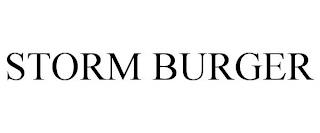 STORM BURGER trademark