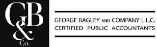 GB & CO. GEORGE BAGLEY AND COMPANY L.L.C. CERTIFIED PUBLIC ACCOUNTANTS trademark