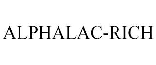 ALPHALAC-RICH trademark