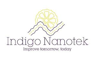 INDIGO NANOTEK IMPROVE TOMORROW, TODAY trademark