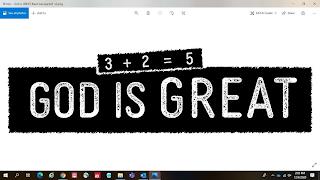 3 + 2 = 5 GOD IS GREAT trademark