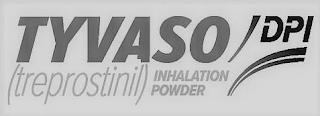 TYVASO DPI (TREPROSTINIL) INHALATION POWDER trademark