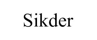 SIKDER trademark