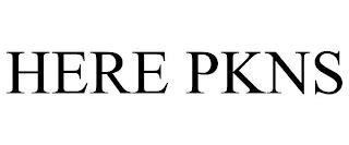 HERE PKNS trademark