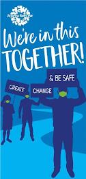 ATLANTA BELTLINE WE'RE IN THIS TOGETHER! CREATE CHANGE & BE SAFE trademark