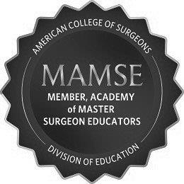 AMERICAN COLLEGE OF SURGEONS MAMSE MEMBER, ACADEMY OF MASTER SURGEON EDUCATORS DIVISION OF EDUCATION trademark