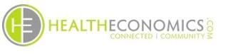 HE HEALTHECONOMICS.COM CONNECTED COMMUNITY trademark