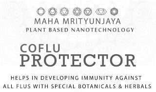 MAHA MRITYUNJAYA PLANT BASED NANOTECHNOLOGY COFLU PROTECTOR HELPS IN DEVELOPING IMMUNITY AGAINST ALL FLUS WITH SPECIAL BOTANICALS & HERBALS trademark