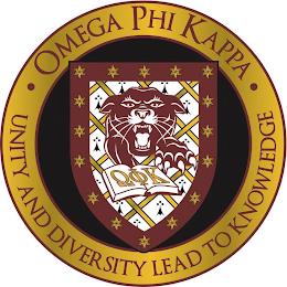 OMEGA PHI KAPPA UNITY AND DIVERSITY LEAD TO KNOWLEDGE trademark