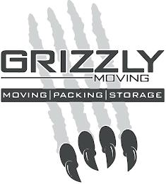 GRIZZLY MOVING MOVING PACKING STORAGE trademark