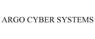 ARGO CYBER SYSTEMS trademark