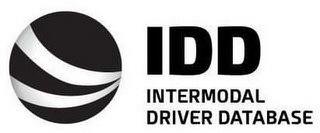 IDD INTERMODAL DRIVER DATABASE trademark