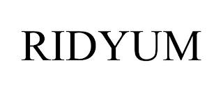 RIDYUM trademark