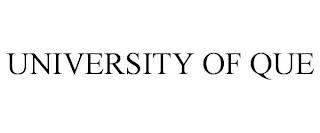 UNIVERSITY OF QUE trademark