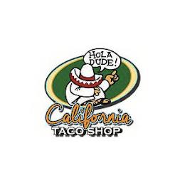 HOLA DUDE! CALIFORNIA TACO SHOP trademark