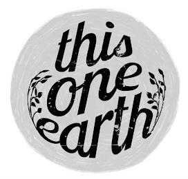 THIS ONE EARTH trademark