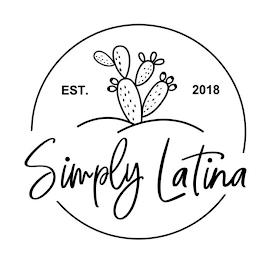 SIMPLY LATINA EST. 2018 trademark