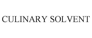 CULINARY SOLVENT trademark