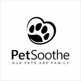 PETSOOTHE OUR PETS ARE FAMILY trademark