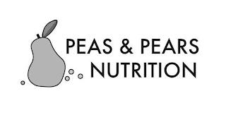 PEAS & PEARS NUTRITION trademark