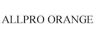 ALLPRO ORANGE trademark