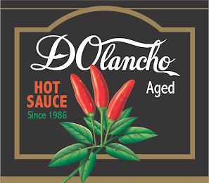 DOLANCHO HOT SAUCE SINCE 1968 AGED trademark