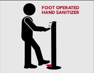 FOOT OPERATED HAND SANITIZER trademark