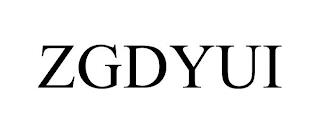 ZGDYUI trademark