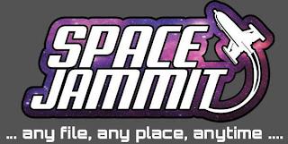 SPACE JAMMIT ...ANY FILE, ANY PLACE, ANYTIME ... trademark