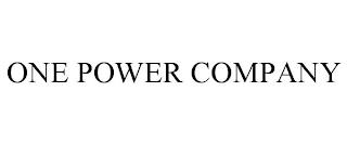 ONE POWER COMPANY trademark