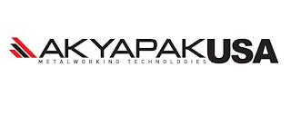 AKYAPAK USA METALWORKING TECHNOLOGIES trademark