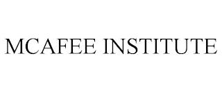 MCAFEE INSTITUTE trademark