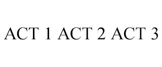 ACT 1 ACT 2 ACT 3 trademark