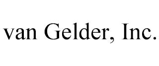 VAN GELDER, INC. trademark