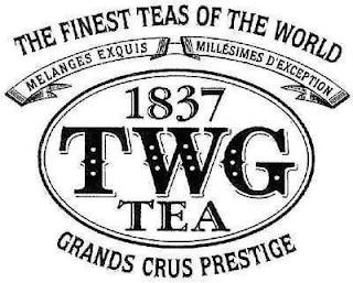 THE FINEST TEAS OF THE WORLD 1837 TWG TEA MÉLANGES EXQUIS MILLÉSIMES D'EXCEPTION GRANDS CRUS PRESTIGE trademark