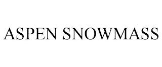 ASPEN SNOWMASS trademark