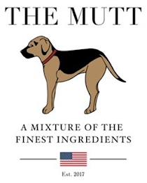 THE MUTT A MIXTURE OF THE FINEST INGREDIENTS EST. 2017 trademark