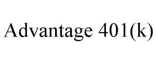 ADVANTAGE 401(K) trademark