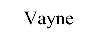 VAYNE trademark