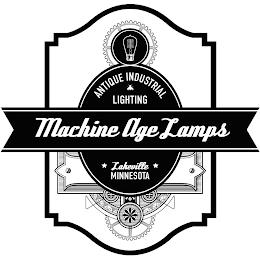 MACHINE AGE LAMPS ANTIQUE INDUSTRIAL LIGHTING LAKEVILLE MINNESOTA trademark