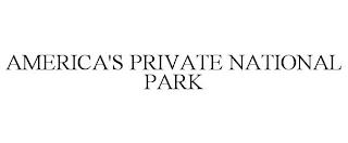 AMERICA'S PRIVATE NATIONAL PARK trademark