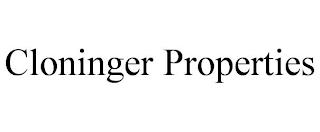 CLONINGER PROPERTIES trademark