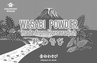 KINJIRUSHI WASABI WASABI POWDER MADE FROM HORSERADISH PRODUCT OF JAPAN trademark